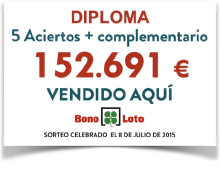 Premio La Bonoloto 152.691