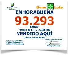 Premio La Bonoloto 93.293